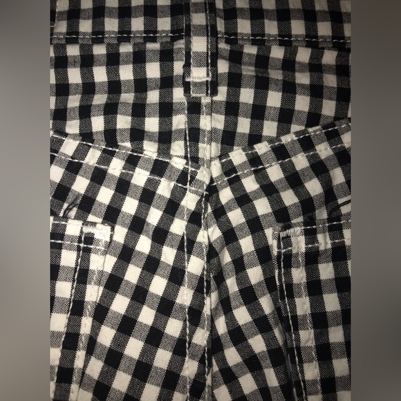rag & bone NY Ashling 10 Inch Capri Jeans in Black/White Gingham Print size 24 - Picture 9 of 16